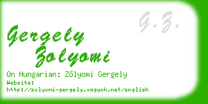 gergely zolyomi business card